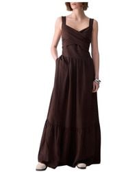 Liu Jo - Kleedjes ,Bruin ,Polyester Wa 6428 T4818 Dress - Lyst