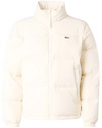 Lacoste - Waterafstotende Donsjas Met Capuchon - Lyst