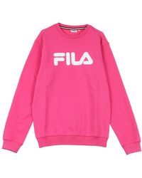 Fila - Hoodies & Sweatvesten ,Roze ,Katoen Roze Yarrow Crew Neck Sweatshirt - Lyst
