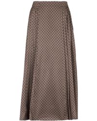 Balmain - Plooirok Met Monogram - Lyst