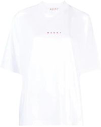 Marni - Klassisches Lily White Crewneck Box T-Shirt - Lyst
