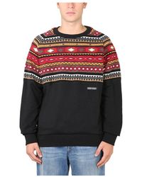 Marcelo Burlon - Truien & Vesten ,Veelkleurig ,Katoen Trui Met Ronde Hals - Lyst