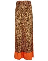 KARL LAGERFELD - Wide Trousers - Lyst