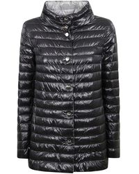 Herno - Wendbare Nylonjacke Mit Hohem Kragen - Lyst
