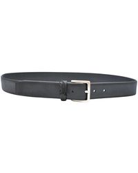 Orciani - Accessoires ,Blauw ,Leer Blauwe Leren Riem Dubbele Lus - Lyst