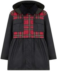 Barbour - Tartan Peplum Waxed Jacket - Lyst