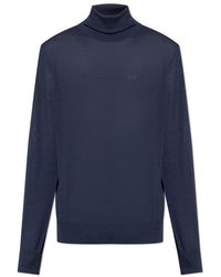 DSquared² - Truien & Vesten ,Blauw ,Wol Wollen Coltrui - Lyst