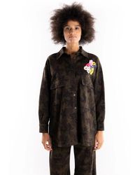 Brand Unique - Overhemden ,Bruin ,Katoen Oversized Katoenen Overhemd - Lyst