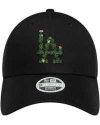 KTZ - Accessoires ,Zwart ,Katoen 9Forty Verstelbare Los Angeles Dodgers Floral - Lyst