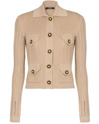 Balmain - Cardigan Met Knoppen - Lyst