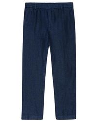 NN07 - Broeken ,Blauw ,Linnen Linnen Billie Broek - Lyst