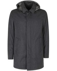 Herno - Single-Breasted Coats - Lyst