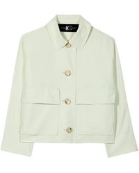 Luisa Cerano - Hemdblusenjacke Aus Leinen-Mix - Lyst