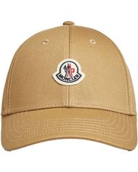 Moncler - Accessoires ,Bruin ,Katoen Klassieke Baseballpet - Lyst