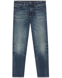 HUGO - Jeans ,Blauw ,Katoen Blauwe Zwarte Jeans Regular Fit - Lyst