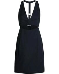 Calvin Klein - Women Open Back Strap Utility Dress - Lyst