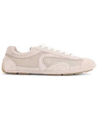 Prada - Schoenen ,Suède Montecarlo Re-Edition 2005 Sneakers Van Suède En Mesh - Lyst