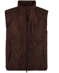 Aspesi - Jassen ,Rood ,Nylon Rode Jil Vest Met Technologische Materialen - Lyst