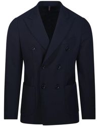 Santaniello - Marineblaue Jacke Für Männer - Lyst
