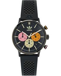 adidas - Chrono code one uhr schwarz silikon - Lyst