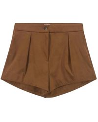 8pm - Korte Broeken ,Bruin ,Leer Shorts Brandy - Lyst