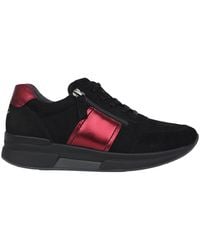 Gabor - Rollender Sneaker Schwarz/Rot - Lyst