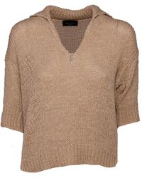 Roberto Collina - Knitwear > v-neck knitwear - Lyst