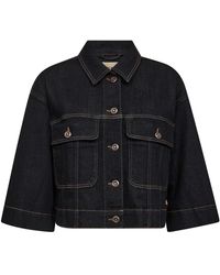 Mos Mosh - Denim Jas Met ¾ Mouwen - Lyst