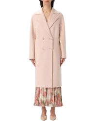 Max Mara - Blush Wool Coat - Lyst