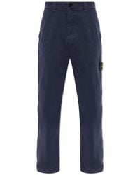 Stone Island - Straight Trousers - Lyst