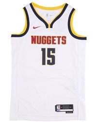 Nike - Basketbaltanktop Voor Nba Dri-Fit Swingman Jersey No Association Edition 2022/23 Nr. 15 Nikola Jokic Dennug Wit - Lyst