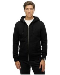 Superdry - Hoodies & Sweatvesten ,Zwart ,Vintage Logo Zip-Through Hoodie - Lyst