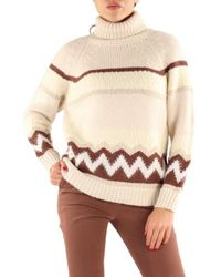 Peserico Maglie collo alto sweater - Neutro