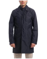 Fay - Jassen ,Blauw ,Single-Breasted Coats - Lyst
