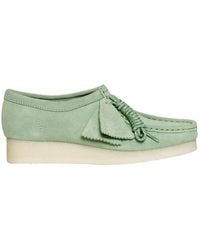 Clarks - Niedriger Schuh in salbeigrünem Wildleder - Größe 36 - Lyst