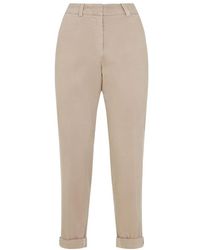Peserico - Neutrale Broek Voor Veelzijdige Outfits - Lyst