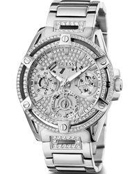 Guess - Accessoires ,Grijs ,Multifunctioneel Armbandhorloge Queen - Lyst