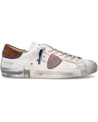 Philippe Model - Schoenen ,Wit ,Leer Baskets Prsx Sneakers - Lyst