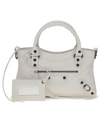 Balenciaga - City First Handtasche Mit Arena Storico Lammleder - Lyst