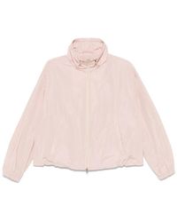 Herno - Lightweight High-Collar Jacket With Elasticized Cuffs - Lyst