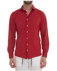 Gran Sasso - Strukturiertes Polo Shirt Mit Französischem Kragen - Lyst