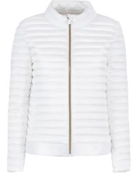 Save The Duck - Jassen ,Wit ,Nylon Witte Gewatteerde Alyssa Jas Met Rits - Lyst