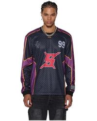 Ksubi - Hoodies & Sweatvesten ,Zwart ,Stinger Ls Moto Jersey - Lyst