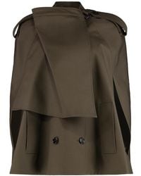 Burberry - Cotton Cape - Lyst