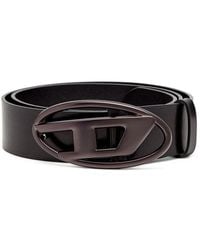 DIESEL - Cinture unisex eleganti in nero - Lyst