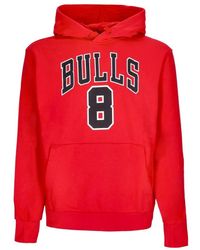 Nike - Herenhoodie Nba Essential Fleecehoodie Nr. 8 Zach Lavine Chibul University Rood - Lyst