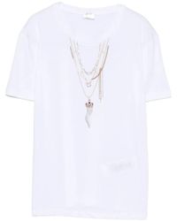 Liu Jo - Tops ,Wit ,Katoen T-Shirts En Poloshirts - Lyst