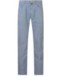 Incotex - Jeans ,Blauw ,Denim Slim-Fit Stretch Denim Broek - Lyst