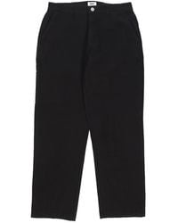 Obey - Zwarte Timmerman Werkbroek Katoen Twill - Lyst