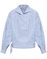 Munthe - Overhemden ,Blauw ,Katoen Beliciama Shirt - Lyst